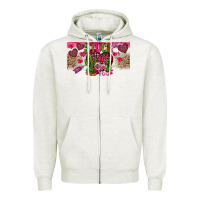 Oatmeal Heather Stuck On You Zipper Hoodie - CowhideDigitalArt