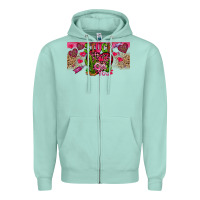Seafoam Stuck On You Zipper Hoodie - CowhideDigitalArt