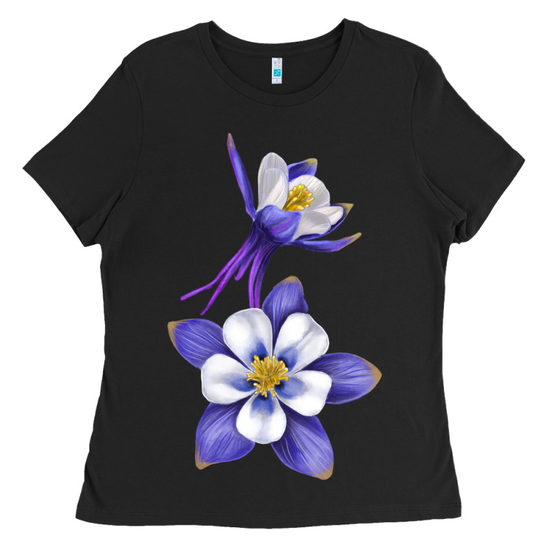 Colorado Rocky Mountain Columbine Flower Ladies Tee by RanaPortraitStore | Teevron