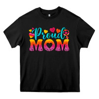 Black Proud Mom Lesbian Heavy Core Tee - BundleAndBundleShop