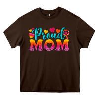 Chocolate Brown Proud Mom Lesbian Heavy Core Tee - BundleAndBundleShop