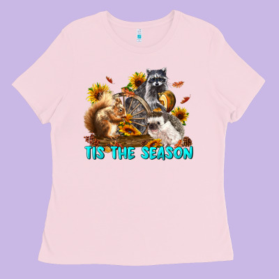 Fall Tis The Season Animals Ladies Tee Designed By Lillyallendesigns