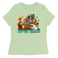 Matcha Fall Tis The Season Animals Ladies Tee - LillyAllenDesigns