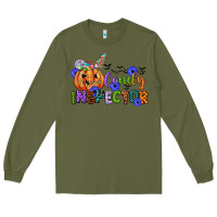 Army Green candy inspector Long Sleeve Tee - CowGirlArtShop
