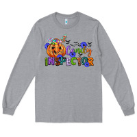 Heather Grey candy inspector Long Sleeve Tee - CowGirlArtShop