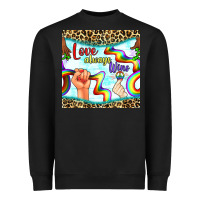 Black Pride lgbtq love always wins peace gender symbol Heavyweight Sweatshirt - BundleAndBundleShop