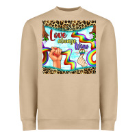 Mushroom Pride lgbtq love always wins peace gender symbol Heavyweight Sweatshirt - BundleAndBundleShop