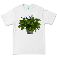 White Peace Lily Premium Tee - LillyAllenDesigns