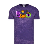 Cloud Purple Boo Halloween Vintage Tee - NancyCooperArtShop