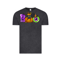 Vintage Black Boo Halloween Vintage Tee - NancyCooperArtShop