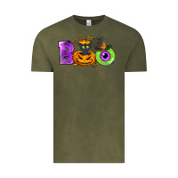 Vintage Olive Boo Halloween Vintage Tee - NancyCooperArtShop