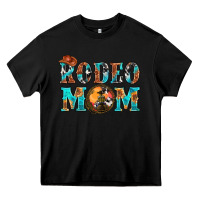 Black Western Rodeo Mom Heavy Core Tee - BundleAndBundleShop