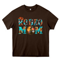 Chocolate Brown Western Rodeo Mom Heavy Core Tee - BundleAndBundleShop