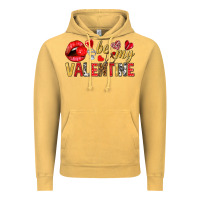 Vintage Mustard Be my valentine Valentine's Day Vintage Hoodie - HowdyJamesFarm