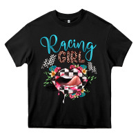 Black racing girl Heavy Core Tee - JahusDesignShop