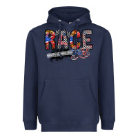 Navy race girl Heavyweight Hoodie - RacoonDesign