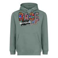 Sage race girl Heavyweight Hoodie - RacoonDesign