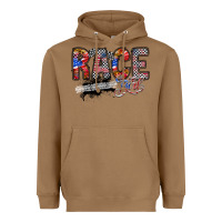 Toasted Coconut race girl Heavyweight Hoodie - RacoonDesign