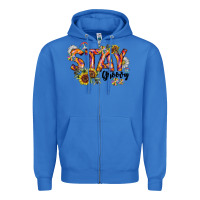 True Royal Stay Groovy Zipper Hoodie - CowhideDigitalArt