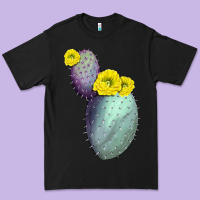 Opunthia Santa Rita Cactus Premium Tee Designed By Lillyallendesigns