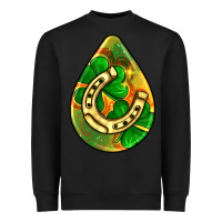 Black st.patrick's teardrop earrings Heavyweight Sweatshirt - FaDigitalArtStudio