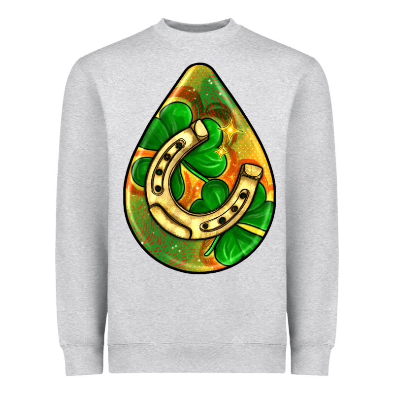 St.patrick's Teardrop Earrings Heavyweight Sweatshirt by FaDigitalArtStudio | Teevron
