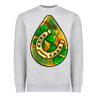 Heather Grey st.patrick's teardrop earrings Heavyweight Sweatshirt - FaDigitalArtStudio