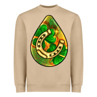 Mushroom st.patrick's teardrop earrings Heavyweight Sweatshirt - FaDigitalArtStudio