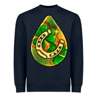 Navy st.patrick's teardrop earrings Heavyweight Sweatshirt - FaDigitalArtStudio