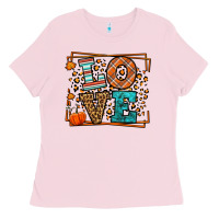 Bubblegum Pink Fall Autumn Leopard Love Ladies Tee - LillyAllenDesigns