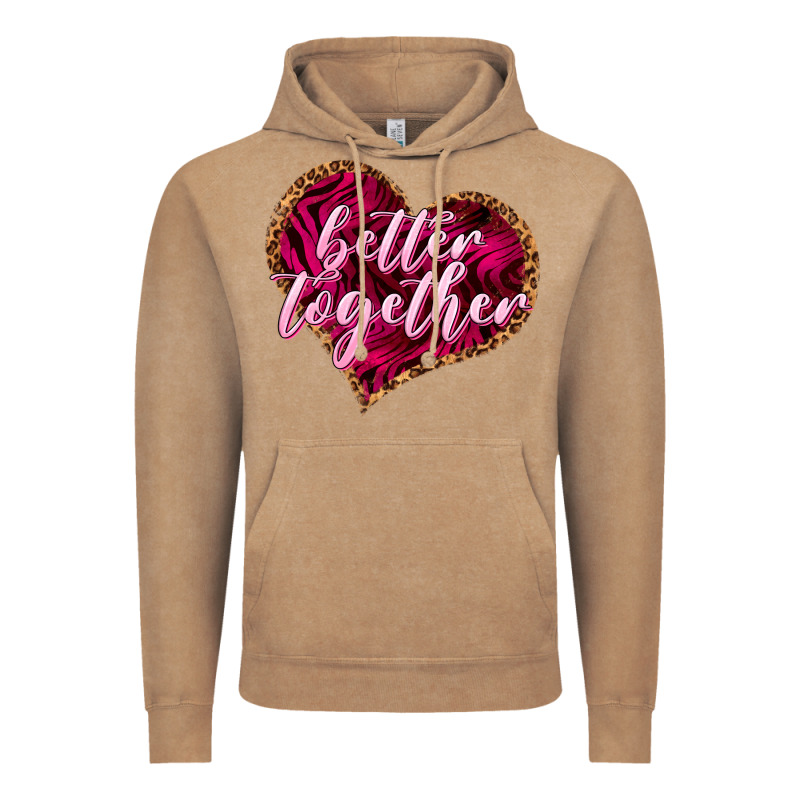 Better Together Valentine's Day Vintage Hoodie by HowdyJamesFarm | Teevron