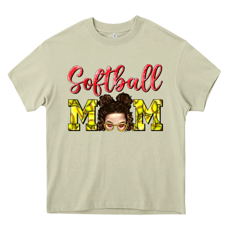 Softball Mom Heavy Core Tee by BundleAndBundleShop | Teevron