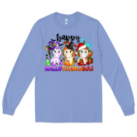 Colony Blue happy hallothanksmas unicorn Long Sleeve Tee - CowGirlArtShop