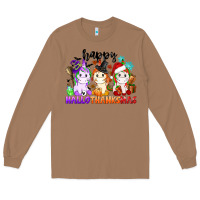 Toasted Coconut happy hallothanksmas unicorn Long Sleeve Tee - CowGirlArtShop