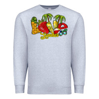 Heather Grey love summer Premium Sweatshirt - RacoonDesign