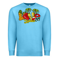 Ocean Blue love summer Premium Sweatshirt - RacoonDesign