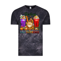 Cloud Black hallothanksmas teacher Vintage Tee - texasbilliewilder