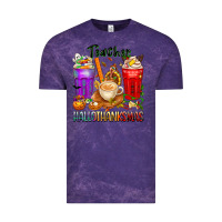 Cloud Purple hallothanksmas teacher Vintage Tee - texasbilliewilder