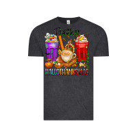 Vintage Black hallothanksmas teacher Vintage Tee - texasbilliewilder