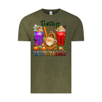 Vintage Olive hallothanksmas teacher Vintage Tee - texasbilliewilder