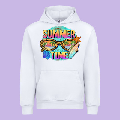 Summer Time Sunset Glasses Urban Hoodie Designed By Barkaloodesign