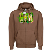 Chestnut St. Patricks Day Lpn Zipper Hoodie - CowhideDigitalArt