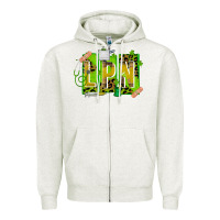 Oatmeal Heather St. Patricks Day Lpn Zipper Hoodie - CowhideDigitalArt