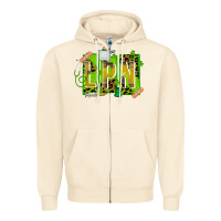 Sandshell St. Patricks Day Lpn Zipper Hoodie - CowhideDigitalArt
