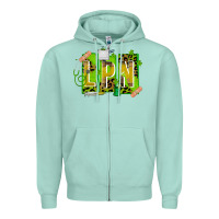 Seafoam St. Patricks Day Lpn Zipper Hoodie - CowhideDigitalArt