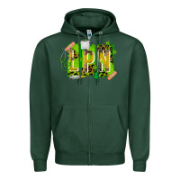 Sports Green St. Patricks Day Lpn Zipper Hoodie - CowhideDigitalArt