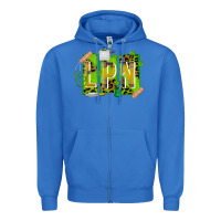 True Royal St. Patricks Day Lpn Zipper Hoodie - CowhideDigitalArt