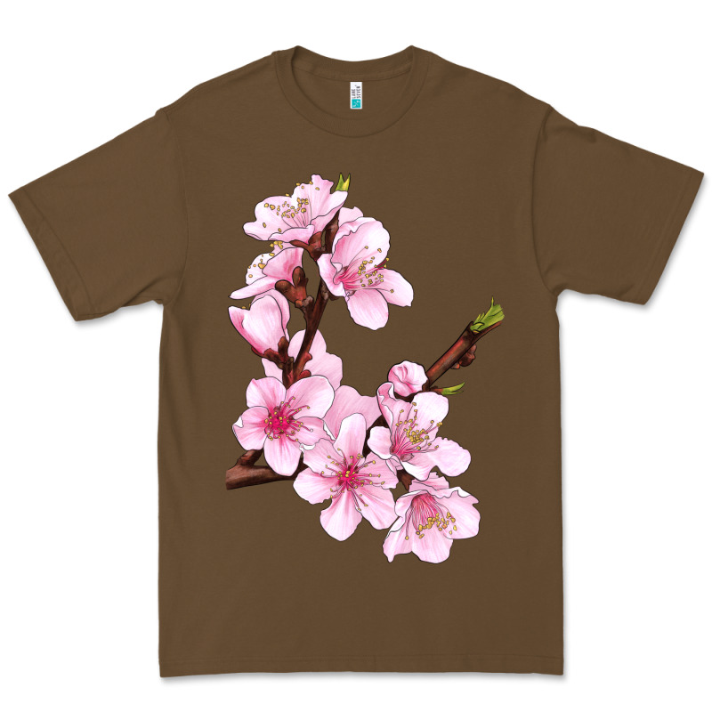 Peach Blossom Illustrations Premium Tee by LillyAllenDesigns | Teevron