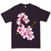 Plum Peach Blossom Illustrations Premium Tee - LillyAllenDesigns