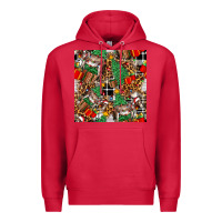 Cardinal christmas donkey Premium Hoodie - FaDigitalArtStudio